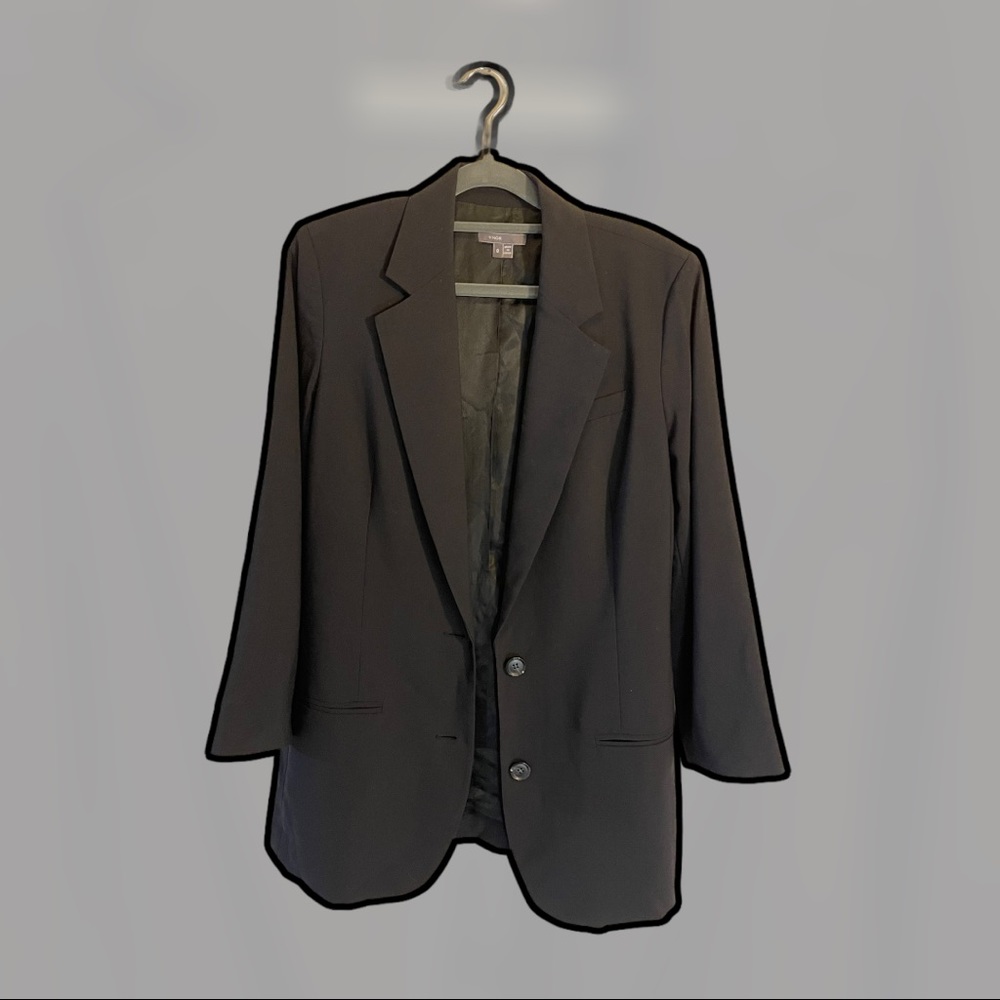 Vince black boyfriend blazer size 8